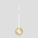 Ver imagem 6 de Kit 2 Pendentes Lustre On Drop Branco Globo de Vidro Âmbar
