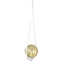 Ver imagem 4 de Kit 2 Pendentes Lustre On Drop Branco Globo de Vidro Âmbar