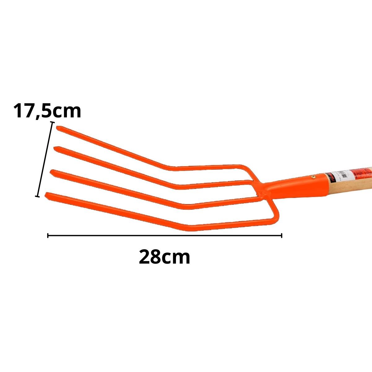 Forcado Reto 4 Dentes com Cabo 120cm - Famastil - 3