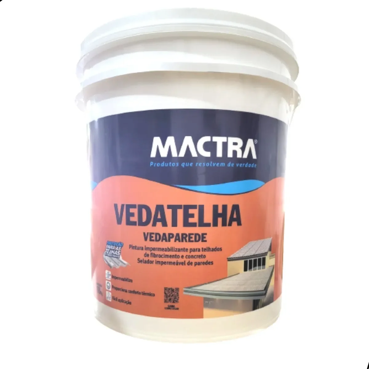 Tinta Imperm p Telha Brasilit- Mactra Veda Telha 18kg Branco - 1