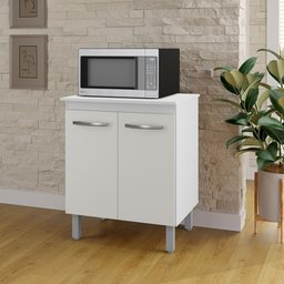 Balcão Multiuso para Cozinha Serena 2 Portas Branco - 1
