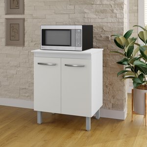 Balcão Multiuso para Cozinha Serena 2 Portas Branco