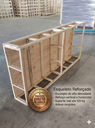 Ver imagem 4 de Base Cama Box Queen Reforçada 158x198x40cm Preto Madeira Maciça Eucalipto Suporta 120kg por Pessoa