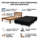 Ver imagem 5 de Base Cama Box Queen Reforçada 158x198x40cm Preto Madeira Maciça Eucalipto Suporta 120kg por Pessoa
