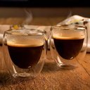 Ver imagem 2 de Kit 2 Copos Vidro Borossilicato Parede Dupla Café 80ml