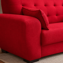Ver imagem 4 de Conjunto de Sofas 2 e 3 Lugares Berlim Vermelho Masterflex