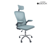 Cadeira de Escritório Diretor Oficial Vegas com Apoio - Azul Preto + E-book - 2