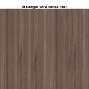 Ver imagem 2 de Mesa de Reunião Redonda 110x110cm Pé Painel Pe25 em MDP Cor Walnut e Base Preta