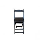 Ver imagem 2 de Kit 5 Conjuntos Bistrô Dobrável Mesa com 2 Banquetas Madeira Preto Móveis 4I