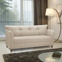 Ver imagem 2 de Sofá 3 Lugares Living para Sala Leblon 180cm Linho E03 - D’Rossi
