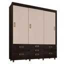 Ver imagem 1 de Guarda-Roupa Casal 37020 Café/Baunilha Araplac