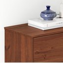 Ver imagem 4 de Armário de Sapatos Estreita Retrô 12 Pares Madeira Castanho Verniz Mikka Idimex