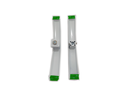 Ver imagem 3 de Puxador curvo com 1 furo 27cm para porta de vidro e portão - Branco