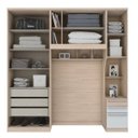 Ver imagem 2 de Quarto Modulado Solteiro 3 Peças Safira Espresso Móveis