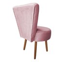 Ver imagem 4 de Poltrona Decorativa Royal Base Giratória de Madeira Slk Decor Rosa Claro