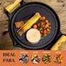 Bifeteira Fogo Forte Alça de Madeira 22x2cm - 3