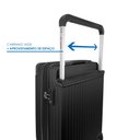 Ver mais imagens de Kit Conjunto 2 Malas Rígidas 10 e 23kg 360° com Cadeado Tsa - Gladiador Wide E1pm Cor: Preto