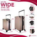 Ver imagem 3 de Kit Conjunto 2 Malas Rígidas 10 e 23kg 360° com Cadeado Tsa - Gladiador Wide E1pm Cor: Preto