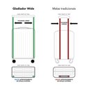 Ver imagem 7 de Kit Conjunto 2 Malas Rígidas 10 e 23kg 360° com Cadeado Tsa - Gladiador Wide E1pm Cor: Preto