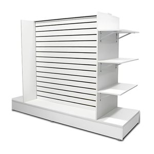 Gôndola Prateleira Canaletada Branco 135x185x60cm - Deep
