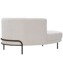 Ver imagem 6 de Sofá Chaise Esquerdo Base Preto Penélope Bouclé Off White - Nexta Casa
