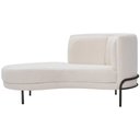 Ver imagem 7 de Sofá Chaise Esquerdo Base Preto Penélope Bouclé Off White - Nexta Casa