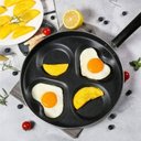 Ver imagem 4 de Frigideira Preta 24,5cm Antiaderente com 4 Divisórias Ovos