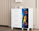 Ver imagem 5 de Quarto Infantil Completo Adesivado Cama-comoda-guarda Roupas:carro Azul 75