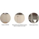 Ver imagem 3 de Buffet Aparador de Sala de Jantar 4 Portas Lia Bege/Off White