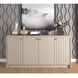 Buffet Aparador 4 Portas 152x76cm Lia