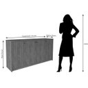 Ver imagem 4 de Buffet Aparador de Sala de Jantar 4 Portas Lia Bege/Off White
