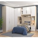 Ver imagem 1 de Quarto Modulado Solteiro 6 Peças Safira Espresso Móveis