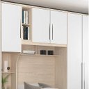 Ver imagem 6 de Quarto Modulado Solteiro 6 Peças Safira Espresso Móveis