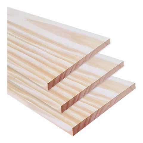 Kit 3 Tábuas de Pinus 100cm x 14cm x 2cm Prateleira de Madeira