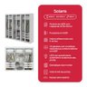 Guarda-roupa Casal Solaris 6 Portas com Vidro Fumê Branco - 5