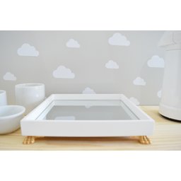 Kit Higiene Porcelana + Bandeja + Termica 500ml - 3