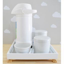 Kit Higiene Porcelana + Bandeja + Termica 500ml - 1