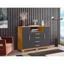 Ver imagem 1 de Cômoda Sapateira Ambiente 8020 Freijó Carbono - Araplac