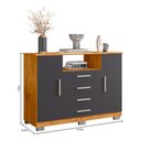 Ver imagem 3 de Cômoda Sapateira Ambiente 8020 Freijó Carbono - Araplac