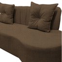 Ver mais imagens de Sofá 2 Lugares Orgânico Curvo Madrid 150cm Linho Marrom