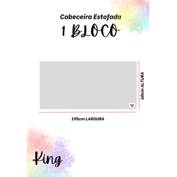 Cabeceira Estofada King 1 Bloco Não É Segredo Linho Bege 195x60 - 4