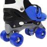 Patins Infantil Clássico Quad 4 Rodas Roller de Rua Masculino Azul Importway BW-016-AZ - 31 - 6