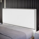 Ver imagem 3 de Cabeceira Box Casal King Com Tachas 195 cm Vicenza L02 Facto Branco - Lyam Decor