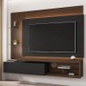 Painel Sala Copacabana para Tv até 65 Polegadas Nogal/preto Fosco - 2