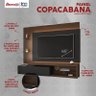 Painel Sala Copacabana para Tv até 65 Polegadas Nogal/preto Fosco - 3
