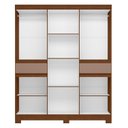 Ver imagem 4 de Guarda-Roupa 10 Portas e 02 Gavetas Olímpia Marrom/Nogueira/Capuccino