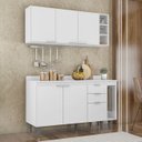 Ver imagem 3 de Armário de Cozinha Cp08 e Tampo 118cm Pérola Z34 Branco - Mpozenato