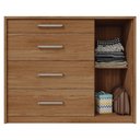 Ver imagem 4 de Cômoda Sapateira 1 Porta 4 Gavetas Palacius Caemmun