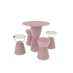 Conjunto Lounge - Mesa com 4 Bancos - 1