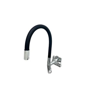 Torneira Flexivel de Mesa Samer Metais com Saída para Purificador de Agua 1/4 Tubo Preto 5/8